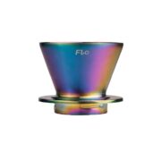 Професионален метален дрипер Varia Flo Titanium с три сменяеми решетки за регулиране на дебита.
