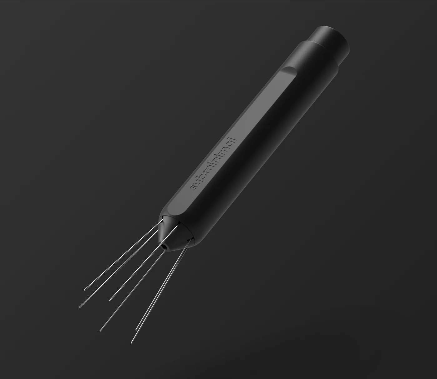 Иновативен дистрибутор за кафе Subminimal Flick WDT Pen с прибиращи се игли.